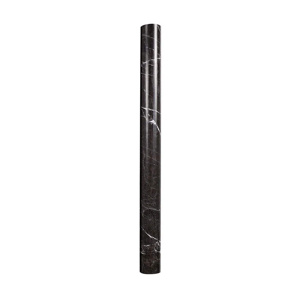 24'' x 196'' Waterproof PVC Marble Self Adhesive Peel & Stick Wallpaper - Black