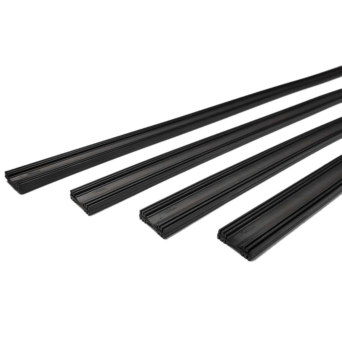 4 - Pack Universal Boneless Wiper Blade Refills for Cars