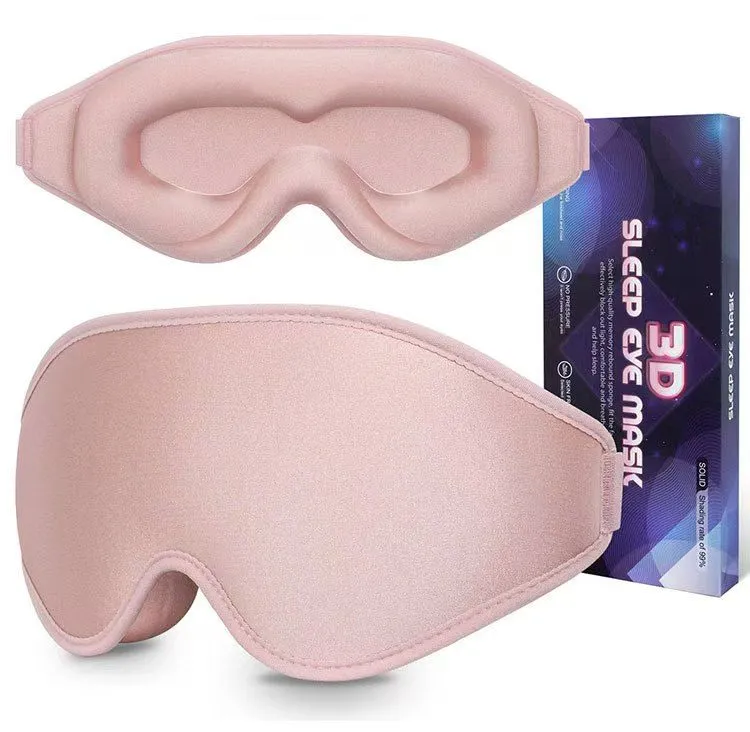 3D Memory Foam Sleep Eye Mask, Light Blocking Eye Cover for Travel & Nap