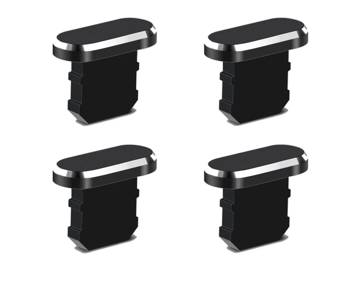 4Pcs Anti-Dust Plugs, Compatible with iPhone Charging Ports