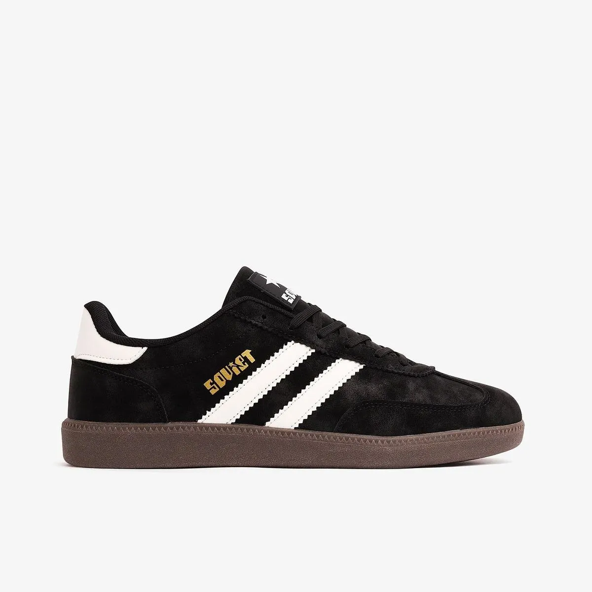 Mens Soviet Ness Low Cut Casual Sneakers - Black/White/Dk Gum