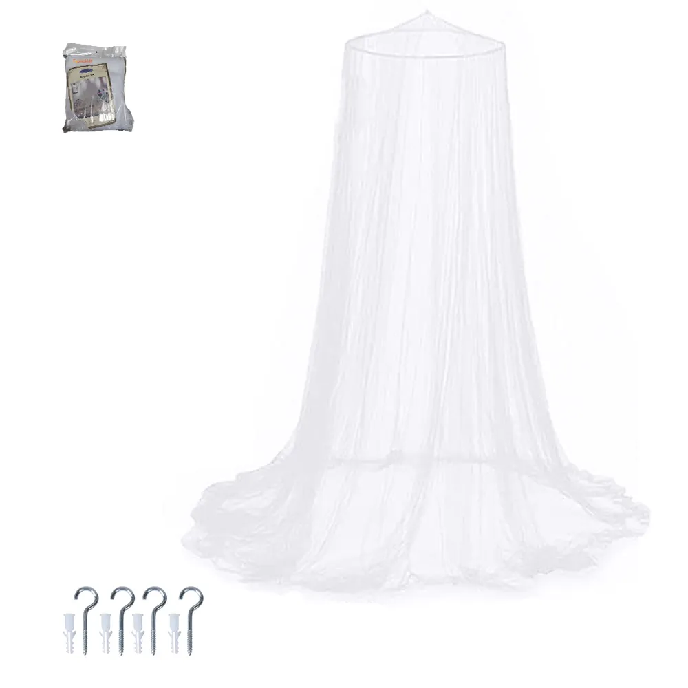 TopikaKids - Hanging Mosquito Net for Bed, Hooks&Nails, Large Bed Canopy - Height:250cm; Circumfere…