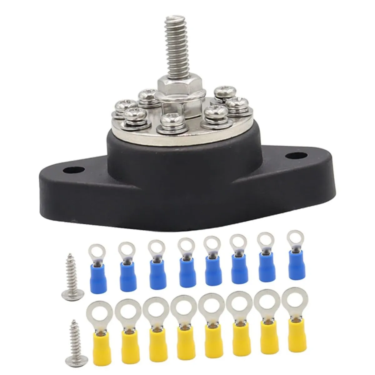 1set Electrical Bus Bar Terminal Block Junction Posts and Connectors