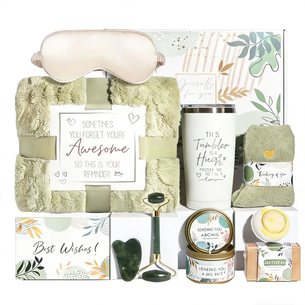 Inspirational Self Care Gift Box, Birthday Gifts for Women Spa Gift Set