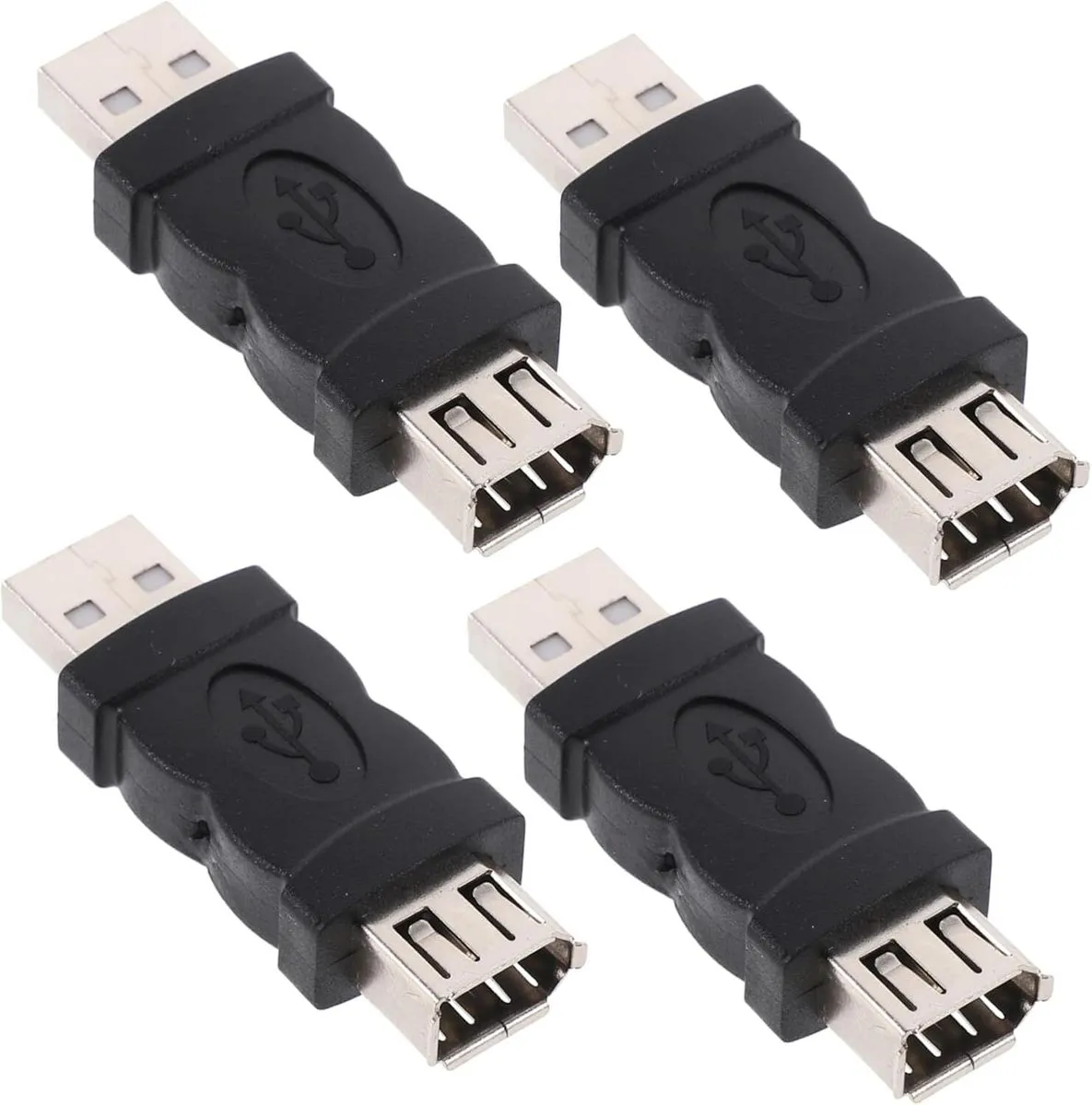 4pcs Pin to USB Adapter to USB Converter for Digital Cameras and Printers