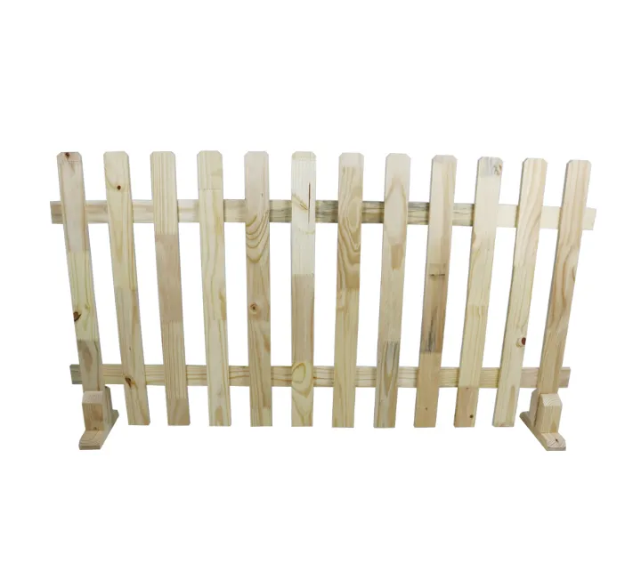 Wooden Picket Fence 1.7m - Brown