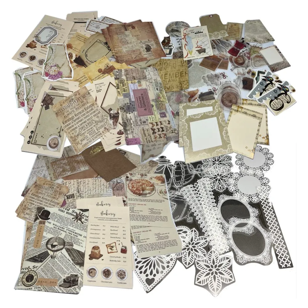 Craft Fun Scrapbooking Journal Stickers & Decor Paper 200pcs Jumbo Set