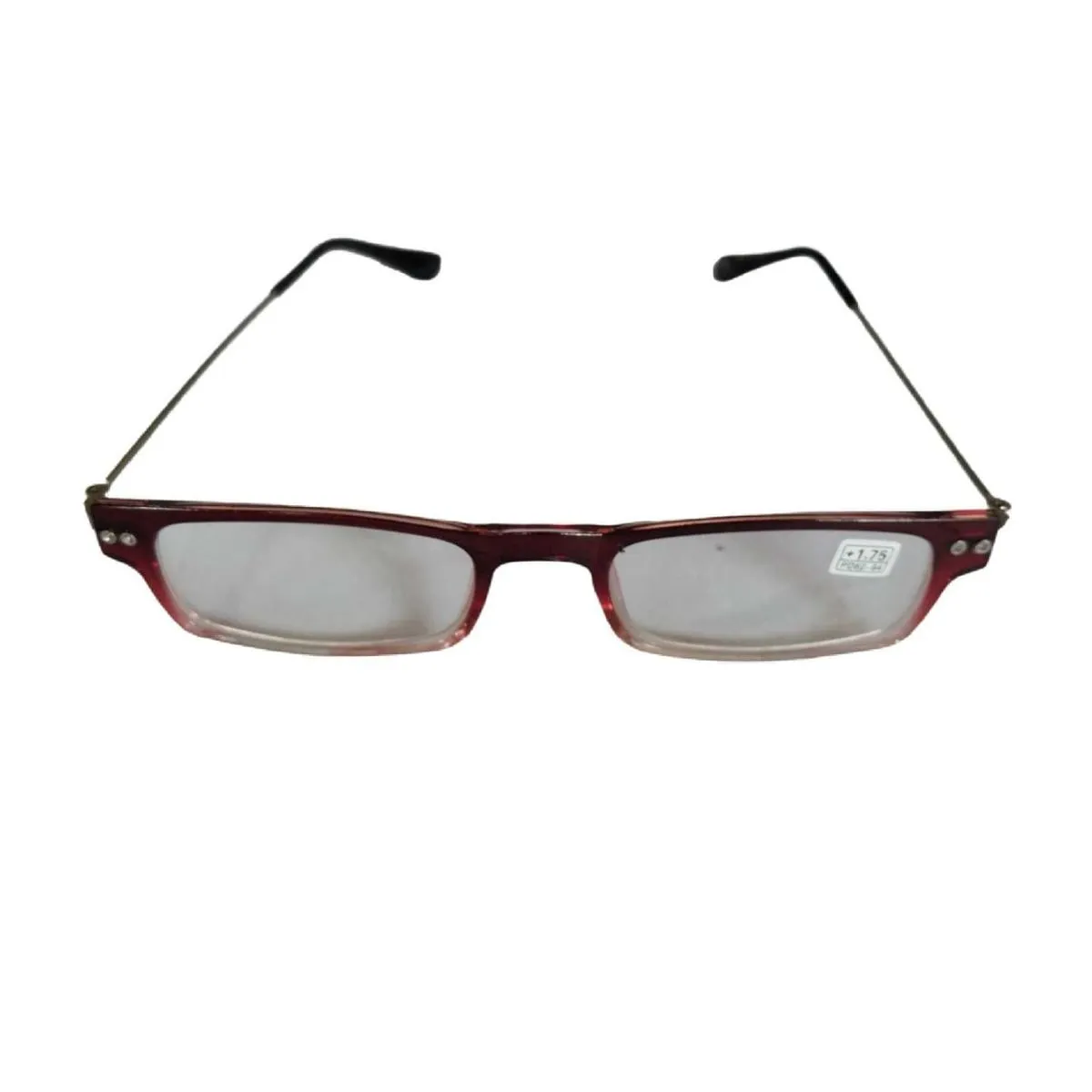 Plastic Frame Metal Hinges Rectangular Working Clear Reading Glasses