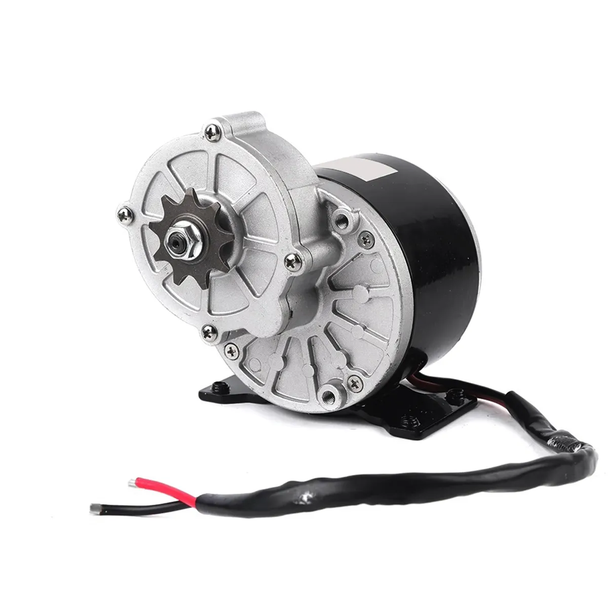 12V 250W Gear Reduction Electric Motor With 9 Tooth Sprocket