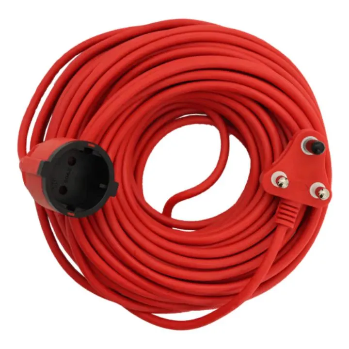 Eurolux - Lawnmower Extension Cord Red Shuko 20M