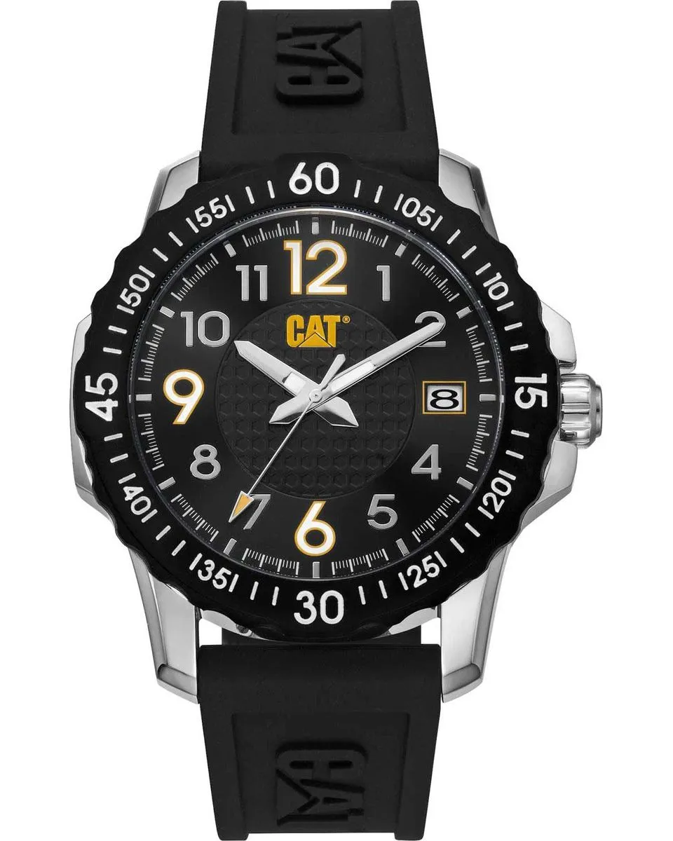 CAT Watches Men Black, White Rubber Sport AP14121111