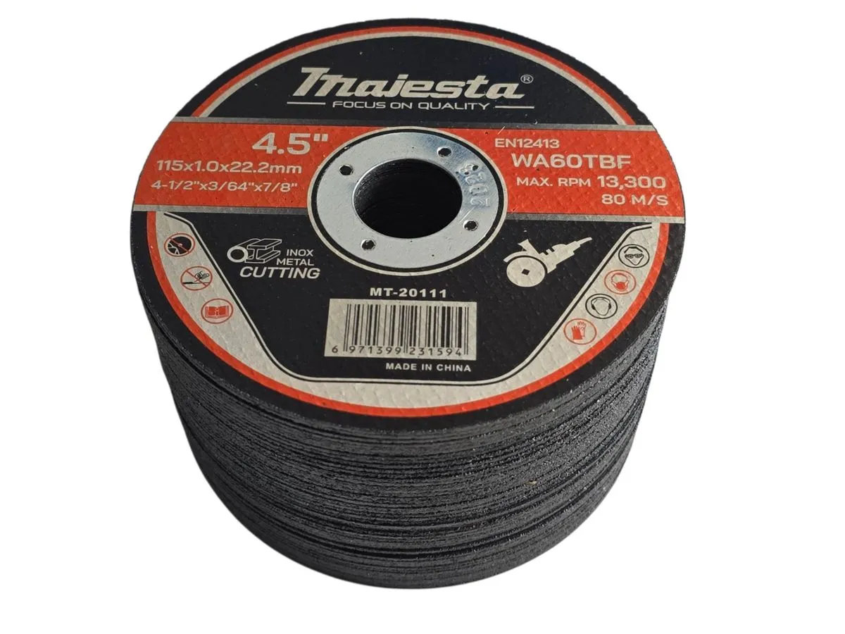 Majesta Steel Cutting Disc 115mm x 1.0mm x 22.23mm (50 Discs)