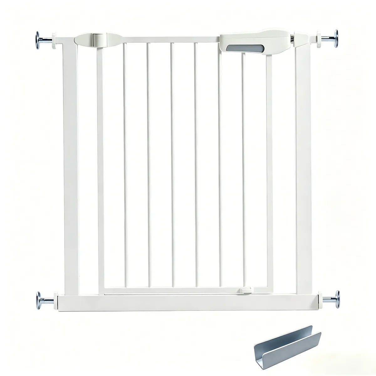 Adjustable Pressure Mount Metal Pet Gate, Stairs Doorways