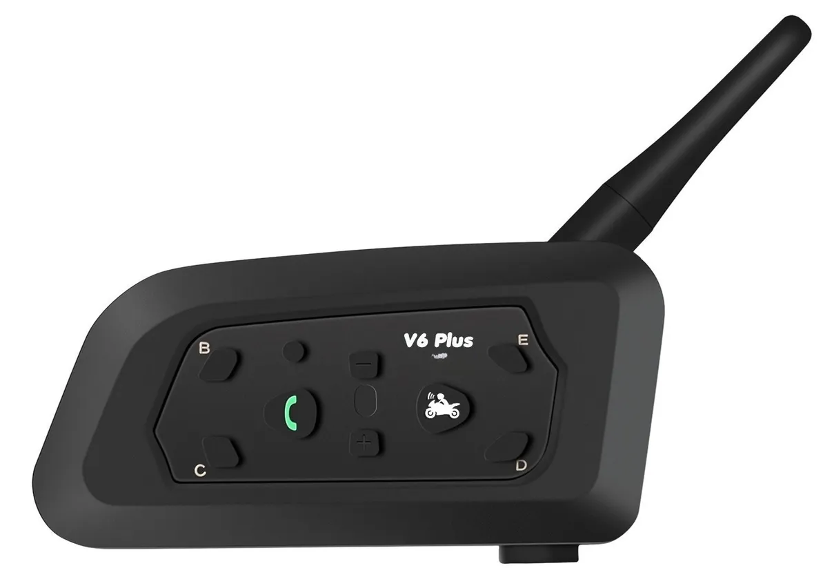 V6 Plus Motorcycle Bluetooth Intercom Headset with Noise Reduction