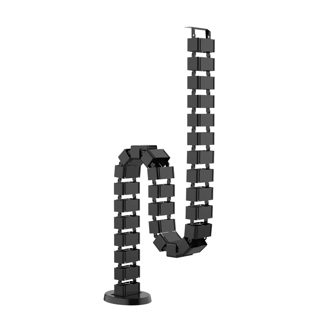 CMP017 Cable Management Block System for Height Adjustable Desks - Black