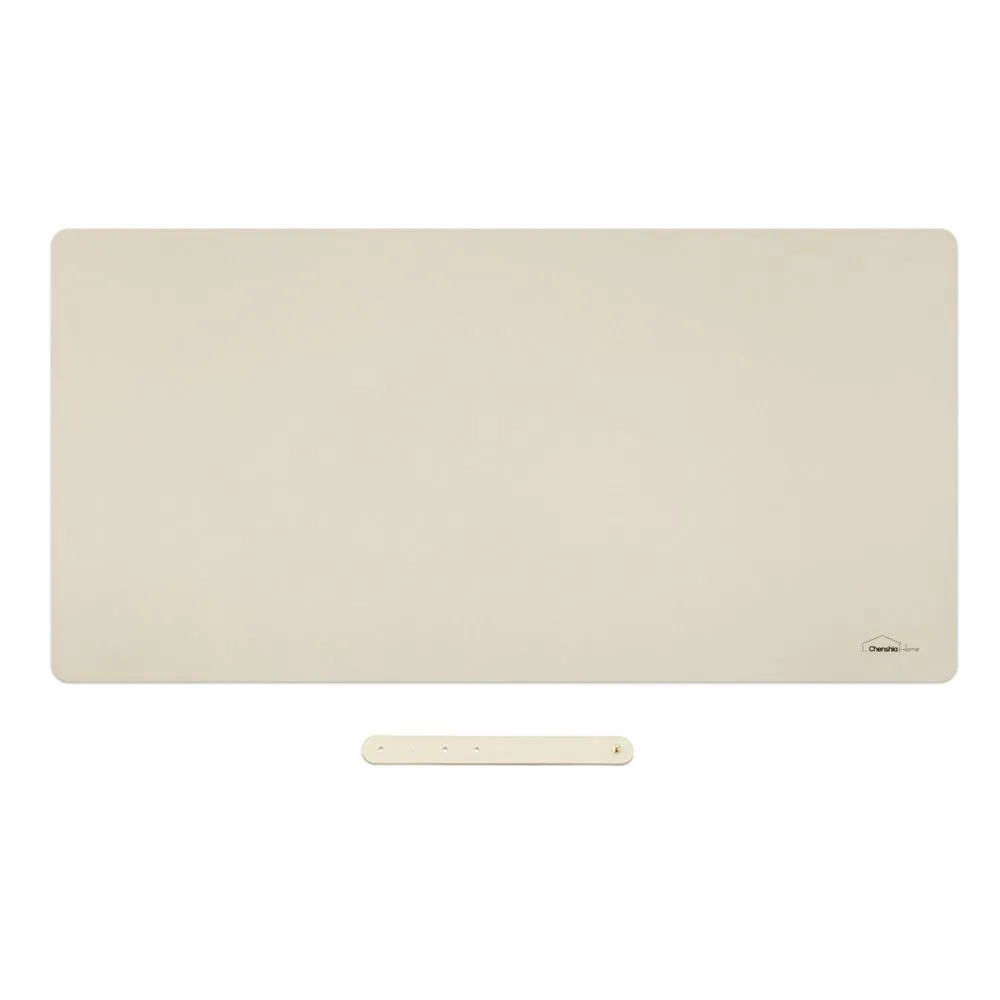 Chenshia Full Coverage Large Gaming & Office Desk Mouse Pad Writing Mat - Apricot White