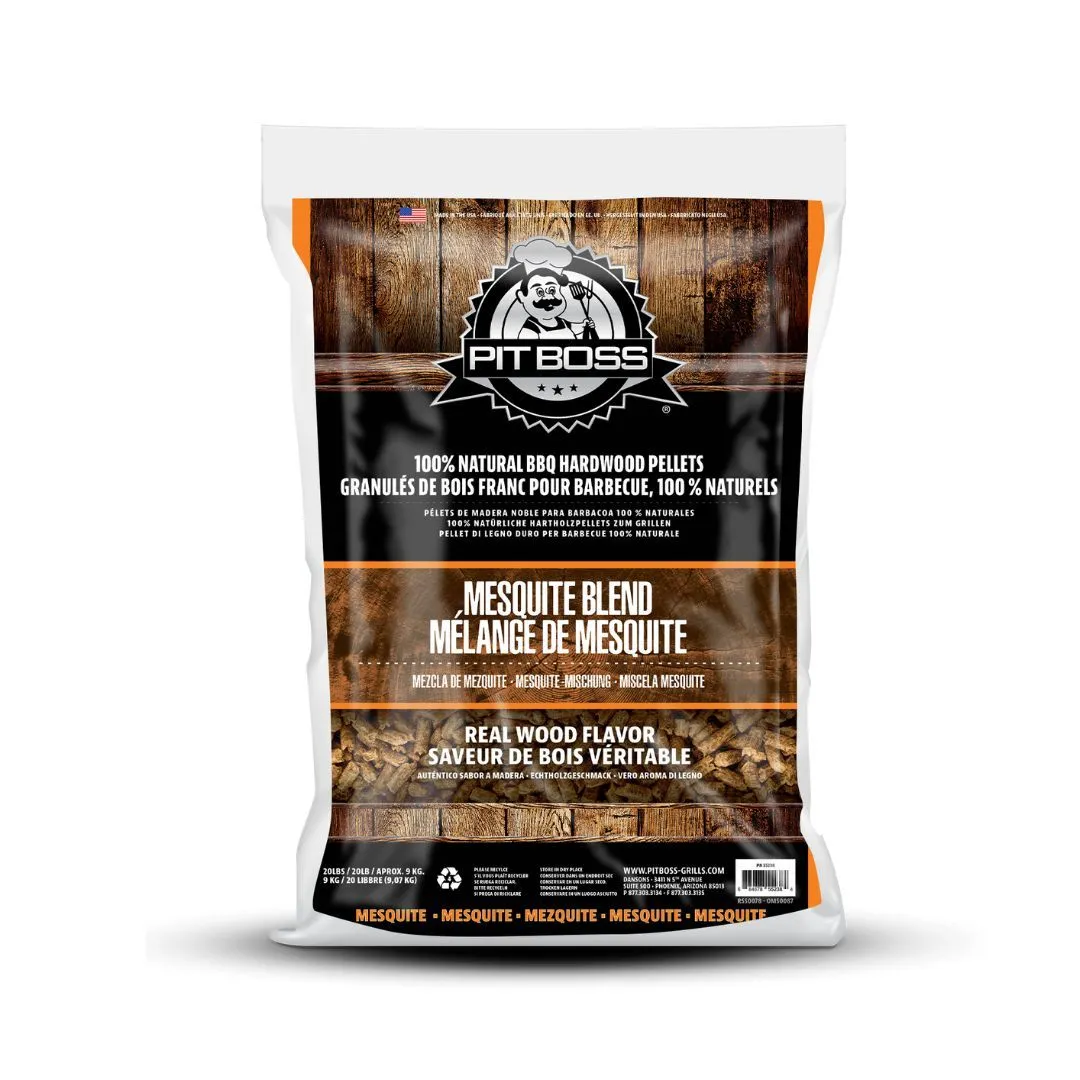Pit Boss Mesquite Blend Hardwood BBQ/braai wood pellets 9kg