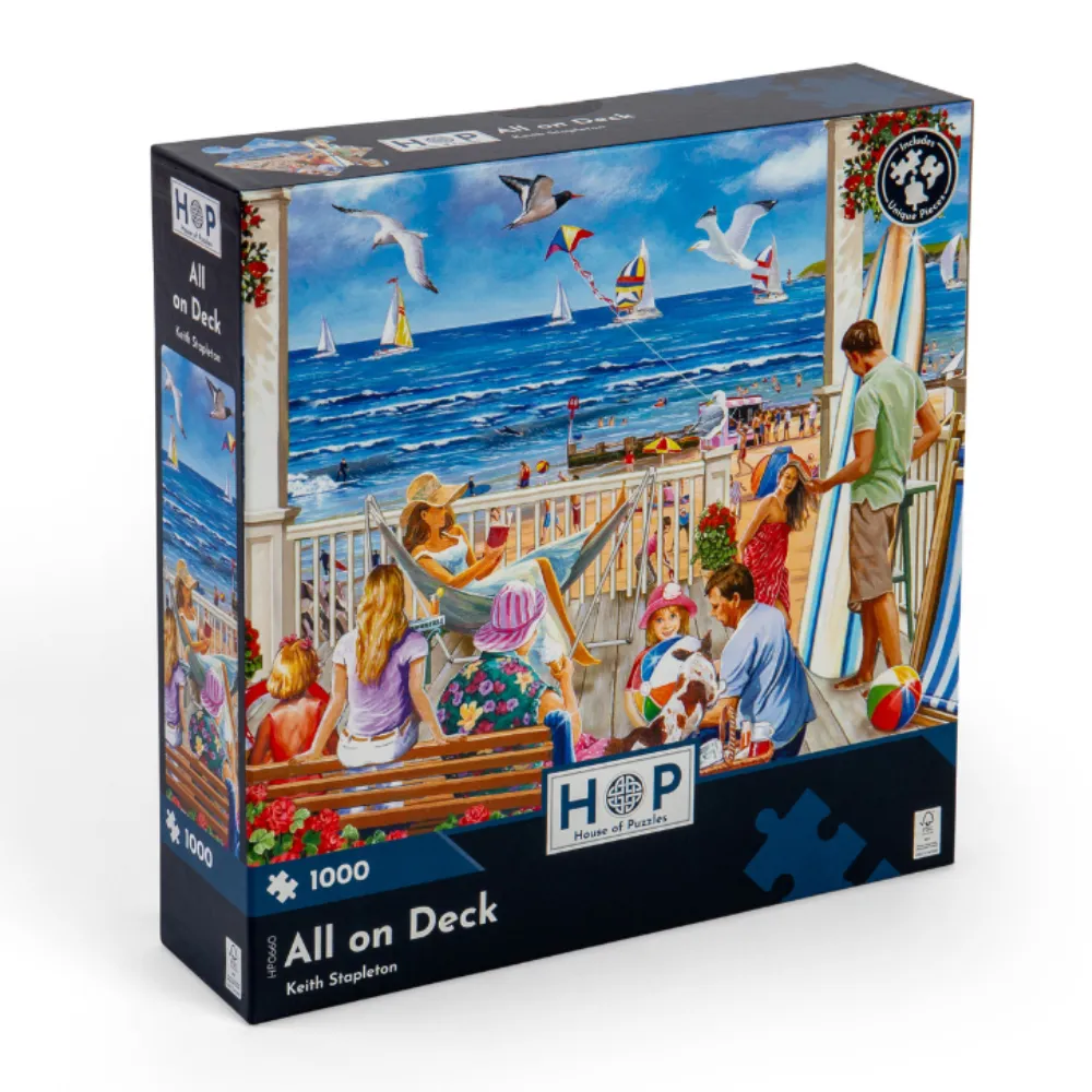 House of Puzzles - All on Deck - 1000 Piece Jigsaw Puzzle