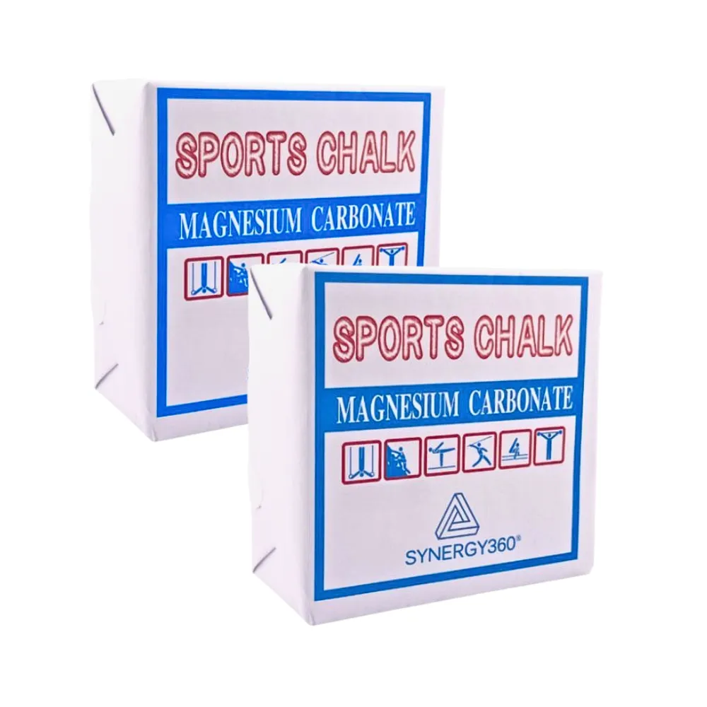 Synergy360 Premium Sports Chalk for Weightlifting Gym Crossfit - Twin Pack