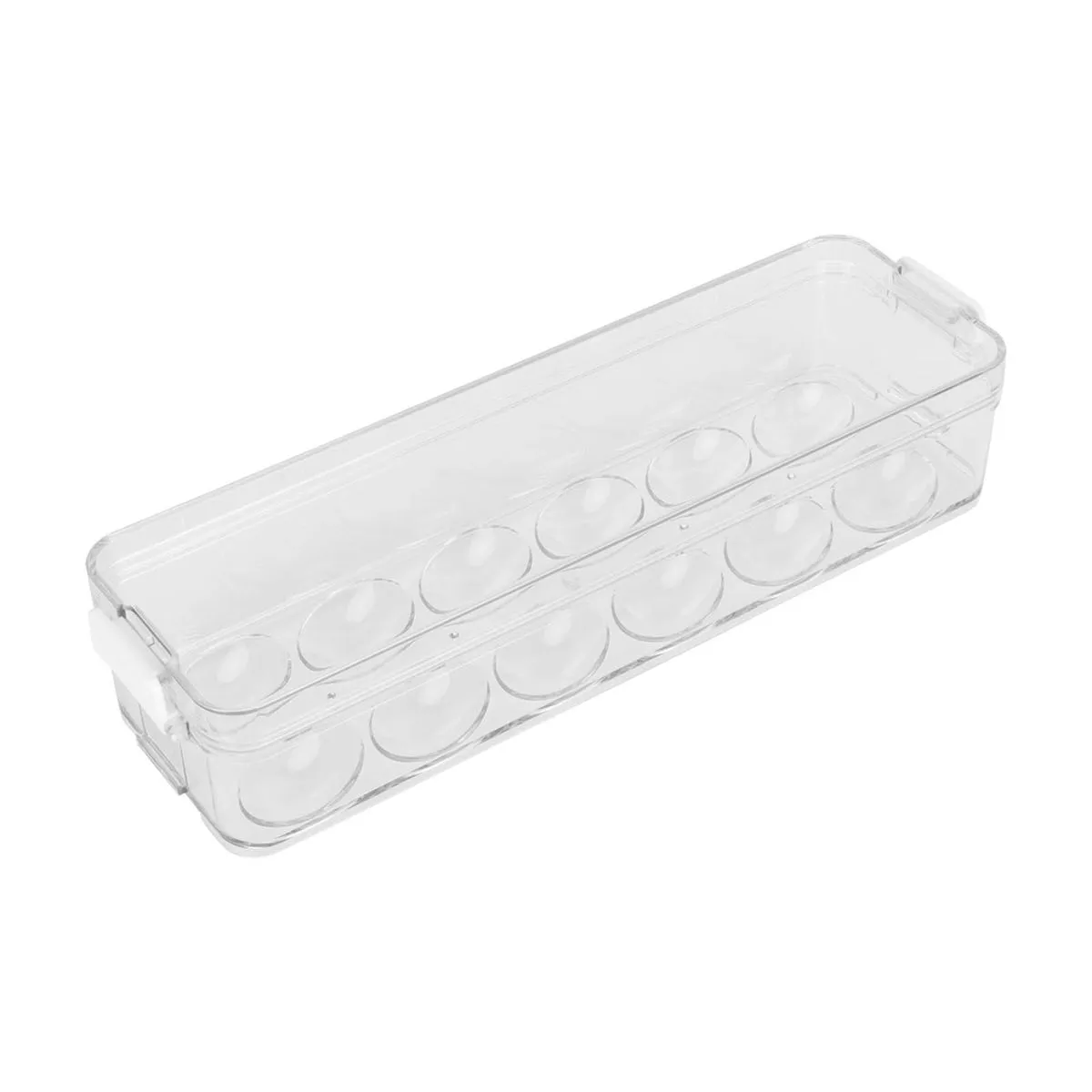 12 Grid Egg Storage Container with Lid for Fridge