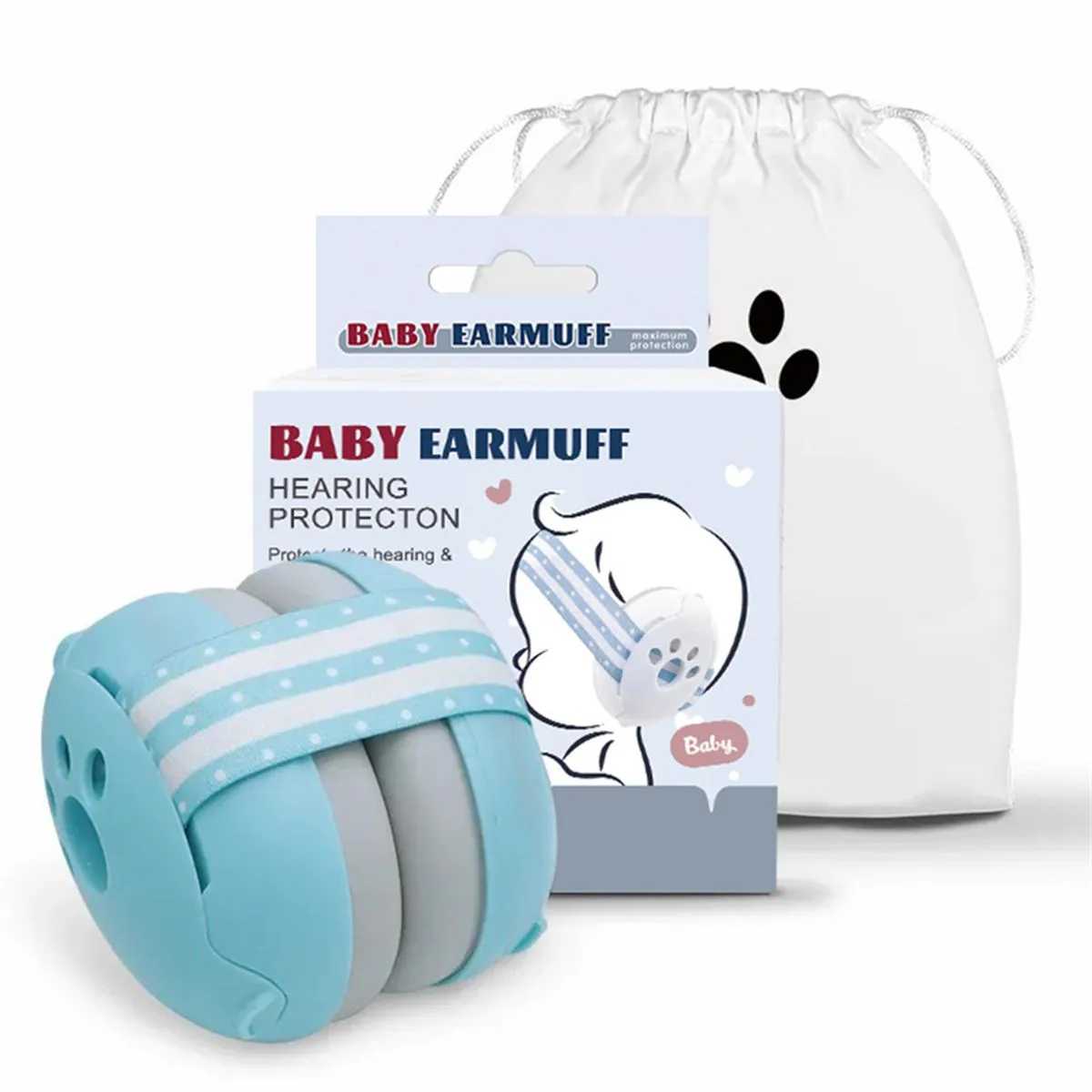 Baby Ear Defenders Baby Ear Muffs for Noise Cancelling Sleep Protection - Blue