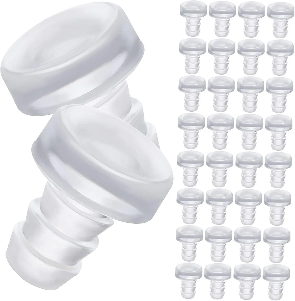 200 Pcs Anti-Collision PVC Cabinet Door Bumpers Stop Bumpers for Furniture