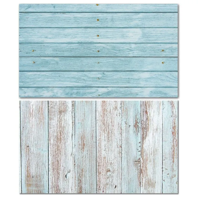 Photo Studio Photography Backdrop - Foldable, Durable & Non-Reflective - Wood Blue