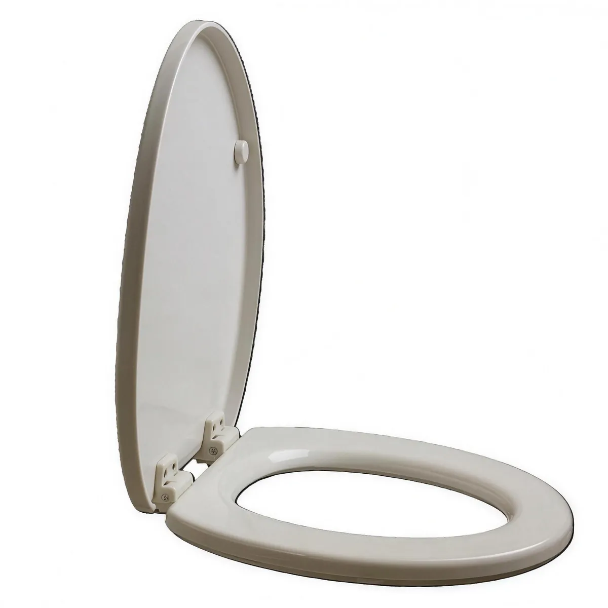 White Wooden Toilet Seat | Oval Shape Fits Most Standard Toilets