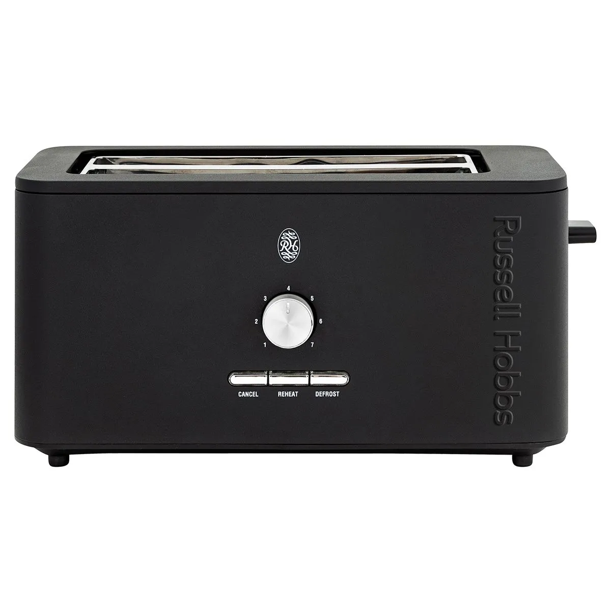 Russell Hobbs Nexus 4 Slice Toaster - Silver - Black
