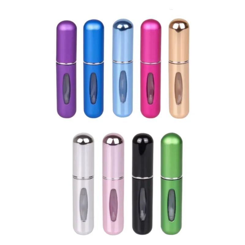 9 Mini Perfume Atomizer Refillable Bottle,5ML Bottom Fill Scent Bottles