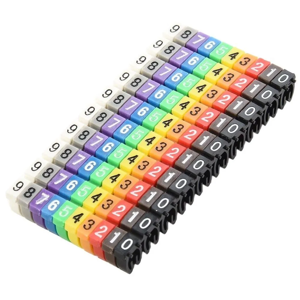 DIY Tool Plastic M-Type Multicolour Wire Cable Marker