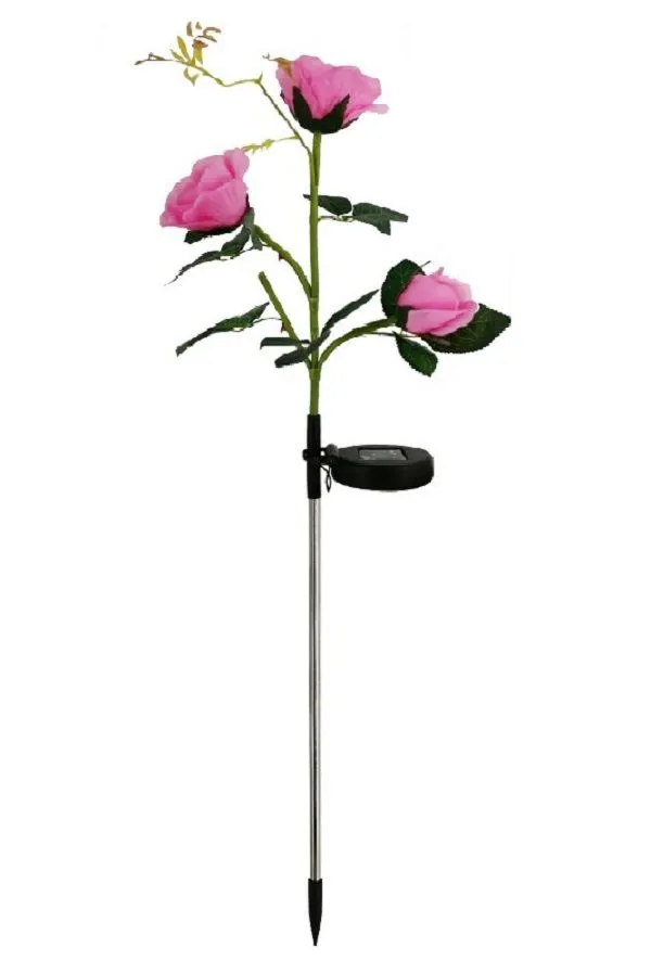 Solar Garden Roses Lights - Pink