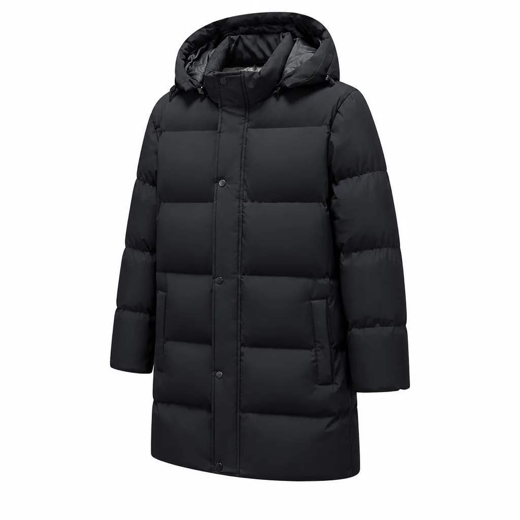 Hooded Puffer Jacket Insulated Design for Cold Weather