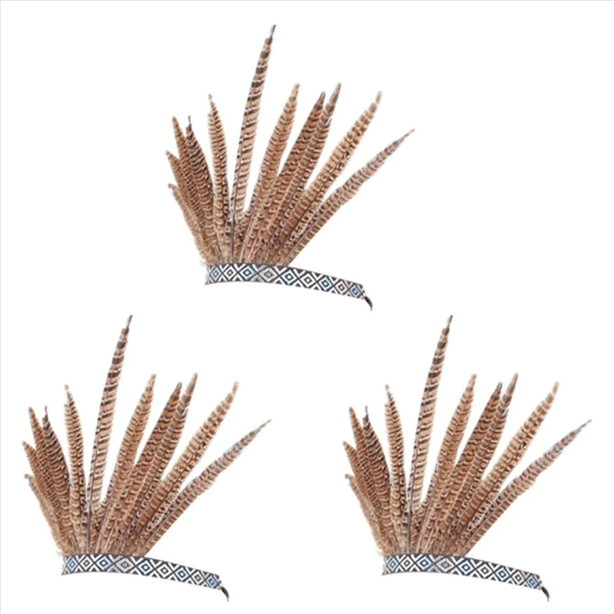 Feather Hair Band Tiara Bohemian Indian Gypsy Dance Show Headband