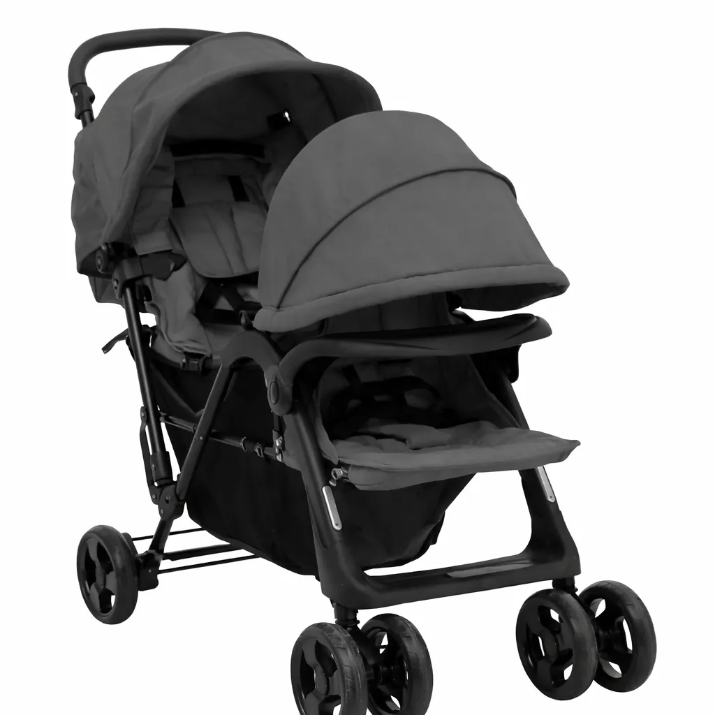 Luxury Foldable Baby Stroller for Infants & Toddlers - Black