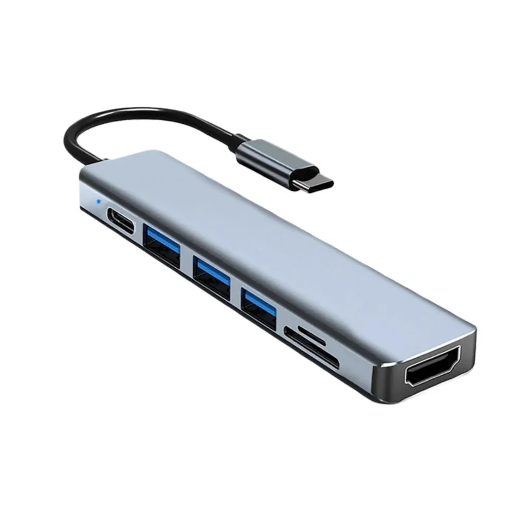 7-in-1 USB-C Docking Station with 4K HDMI, 87W PD for PC Laptop