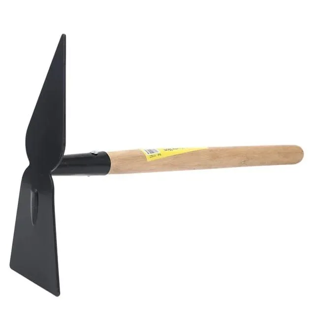 Garden Double Hoe With Wooden Handle For Loosen Soil