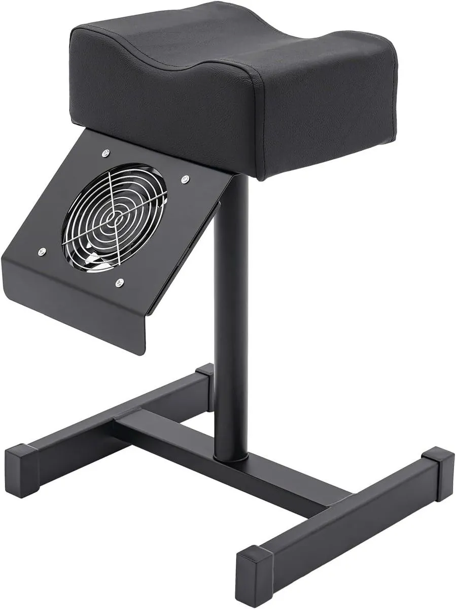 Adjustable Pedicure Foot Rest Stand with Dust Cleaning Fan