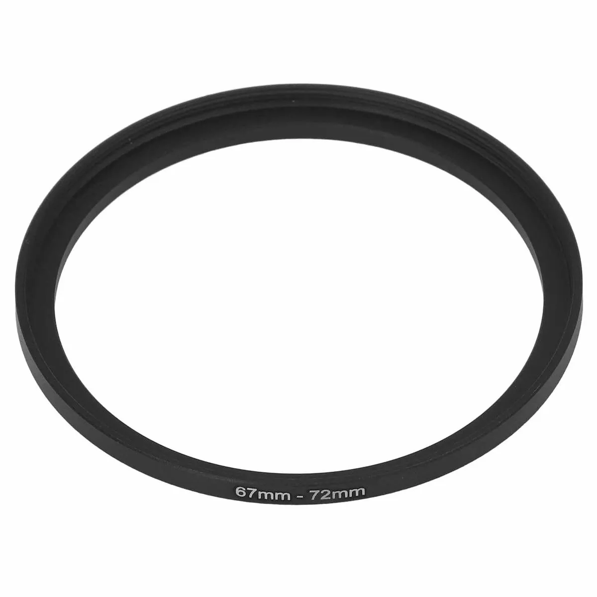 Black 67-72mm Filter Adapter Ring - For UV/CPL/ND Camera Lenses