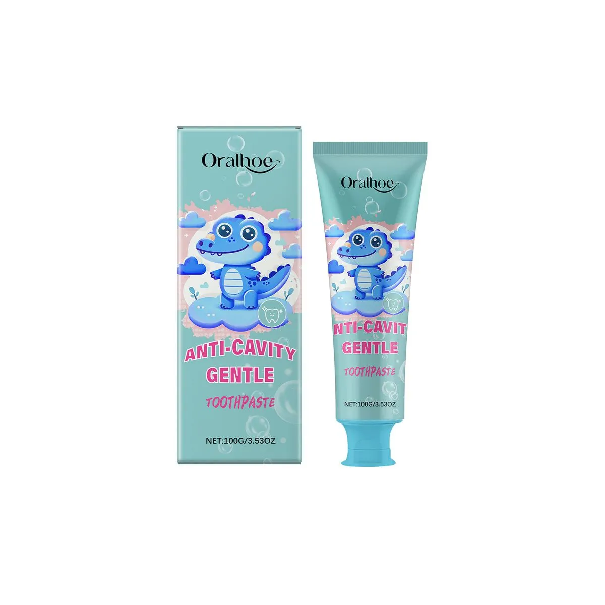 ORALHOE Children's Whitening Toothpaste Gentle Daily Care Car Accessories