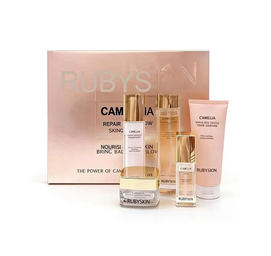 Rubyskin Camellia Anti-Oxidation Moist Repair 5-Piece Skincare Set
