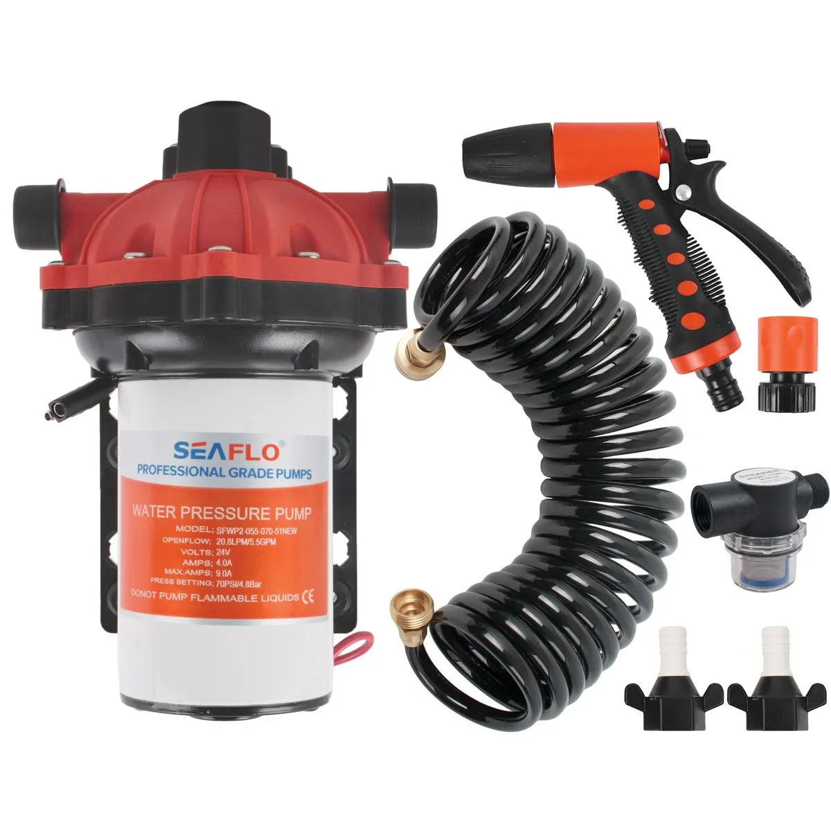 Seaflo Washdown Pump Kit for Boats - 24 Volt