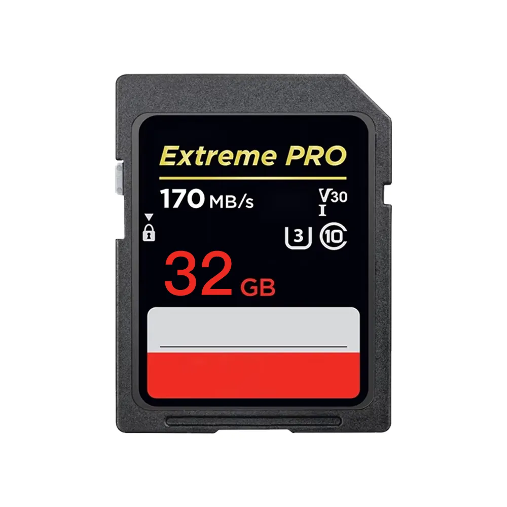 Extreme PRO SD Card 32GB 64GB 128GB Flash Memory Card for Camera - 32GB