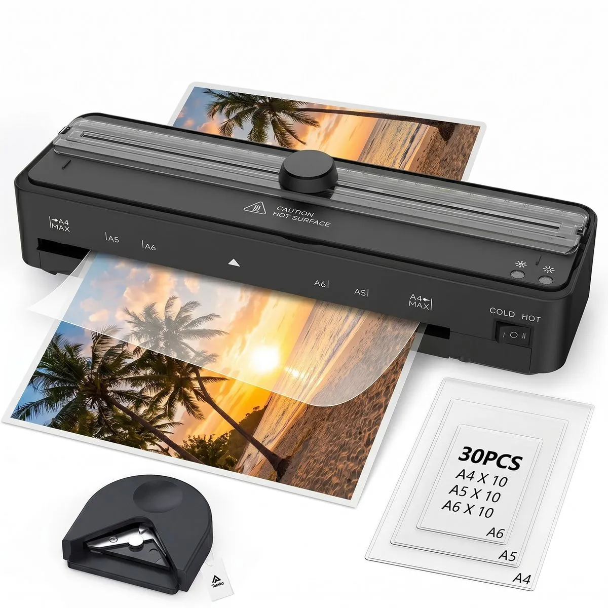 Topika - A4 Lamination Laminator Machine, Laminate Machine With Cutter
