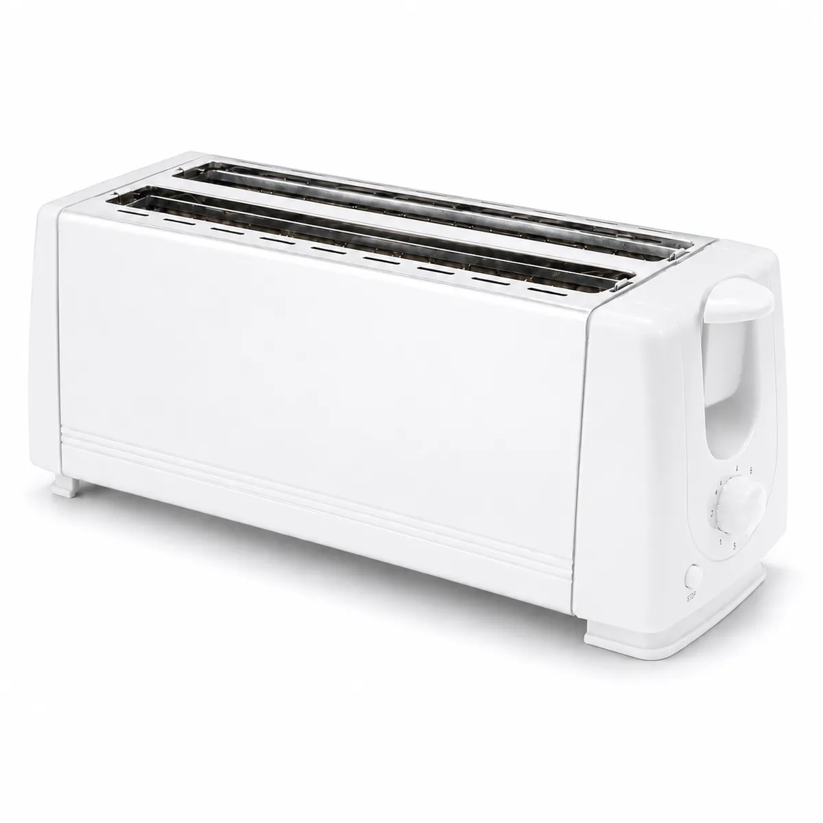 Slice Long Slot Toaster with Adjustable Browning Control - White
