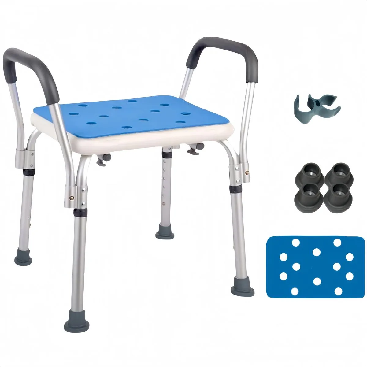 Elderly Portable Shower Chair Anti-Slip Shower Bench Bathtub Stool