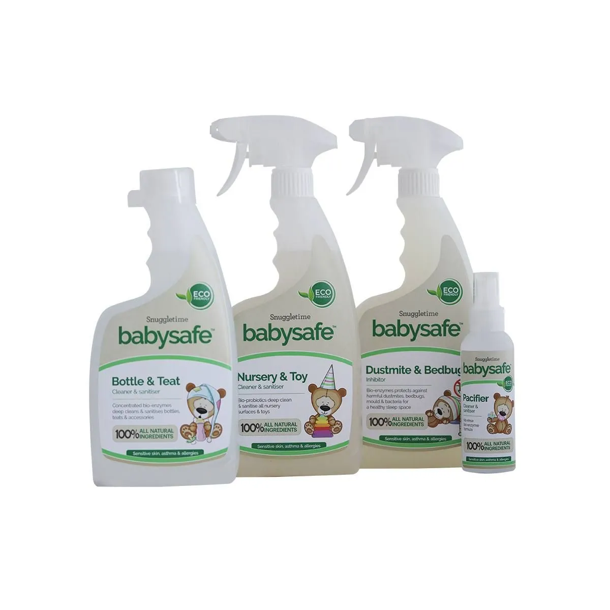 Babysafe - Nursery, Toy, Bottle, Dummy & Dust Mite Cleaner (Set of 4)