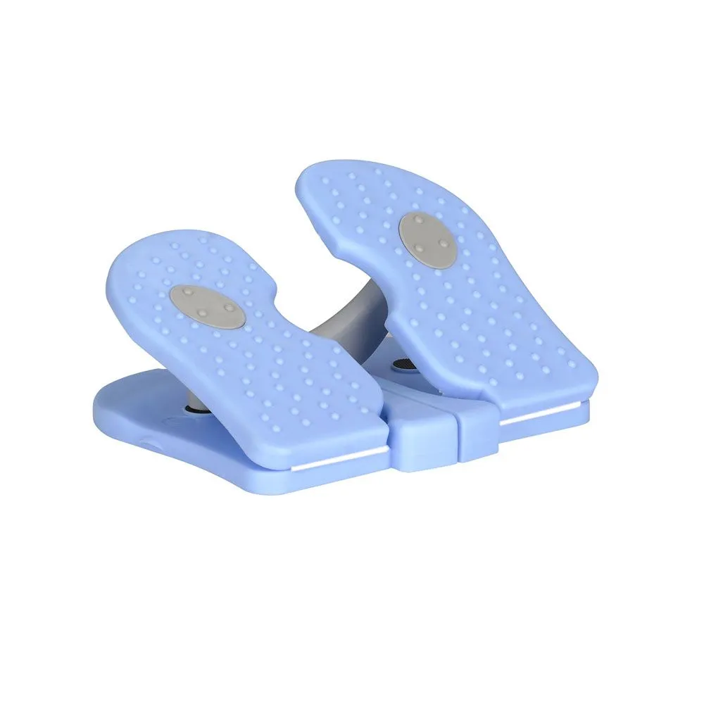 Foldable Foot Pedal Exerciser Under Desk Portable Stepper Leg Exercise - Blue
