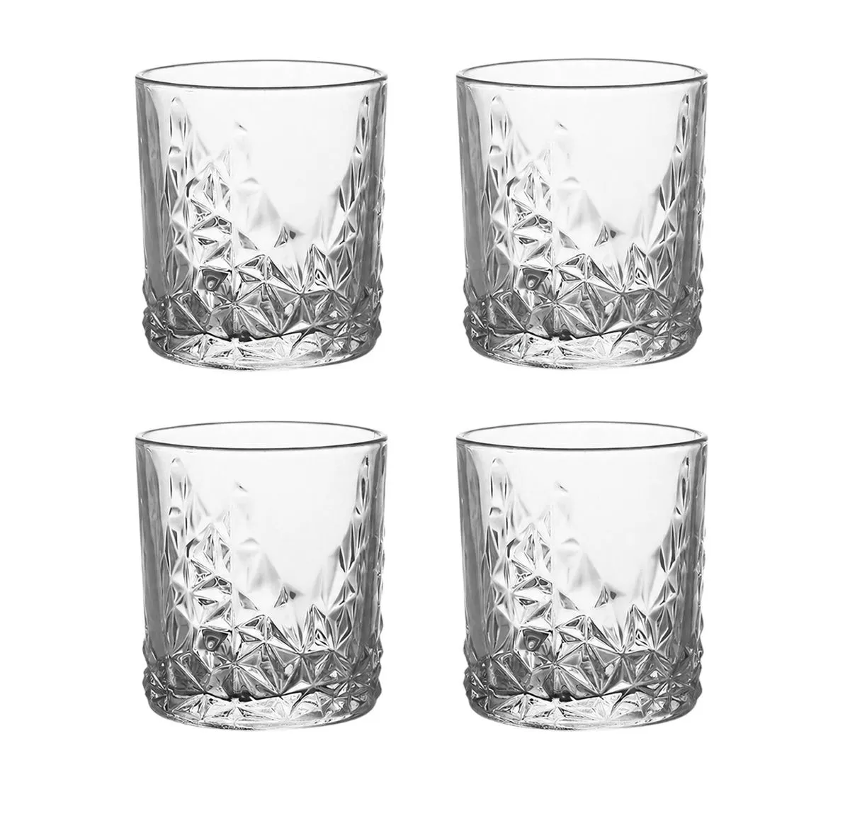 4 Pack - Versatile Whiskey Glass - Transparent