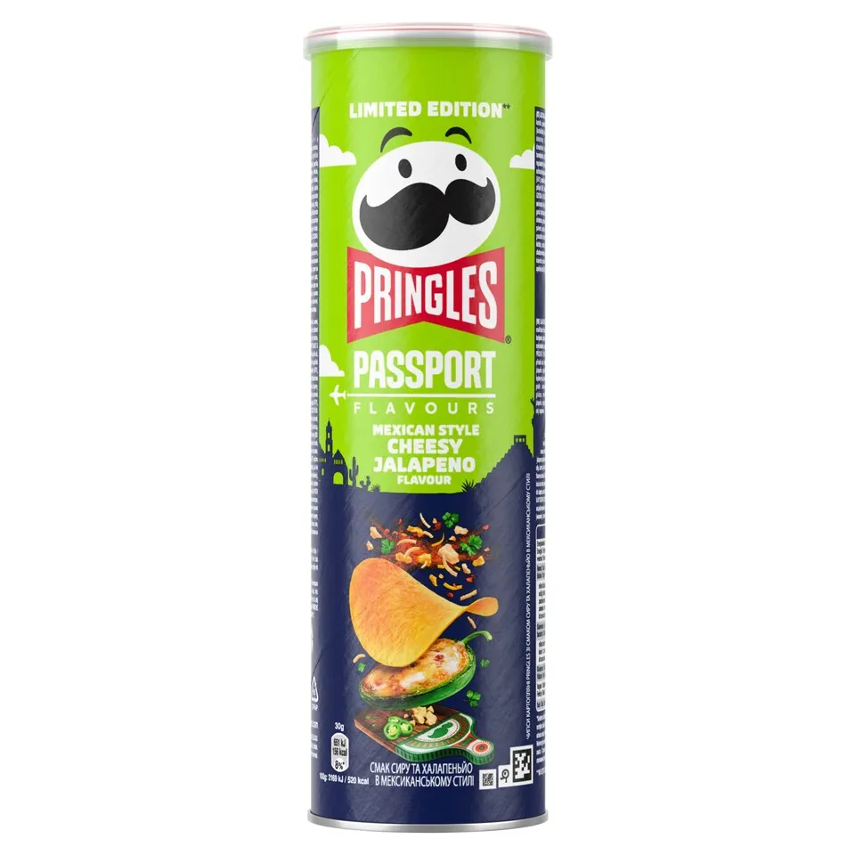 Pringles Passport Mexican Style Cheesy Jalapeno Crisps